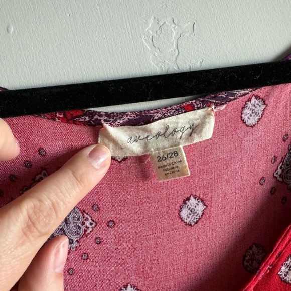 Aveology - Paisley Red and Purple Maxi Dress - Picture 6 of 10